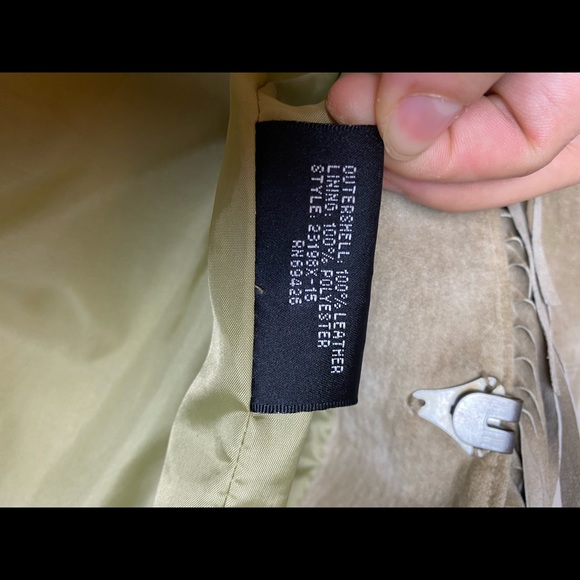 RARE WILSONS LEATHER FRINGE COAT sz 1X - Picture 8 of 8